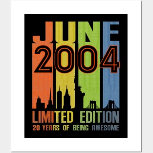 June 2004 20 Years Of Being Awesome Limited Edition Posters and Art